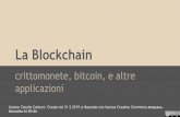 Blockchain - crittomonete, Bitcoin e altre applicazioni
