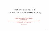 PRATICHE AZIENDALI DI DEMANSIONAMENTO E MOBBING - Schede di sintesi di Mario Meucci