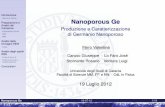 Nanoporous Ge