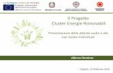 Progetto Cluster energie rinnovabili. Presentazione attività svolte e casi studio - Alfonso Damiano