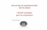 Italia   accordo partenariato 2014-2020. fondi europei coesione