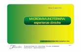Microimmunoterapia: esperienze cliniche