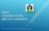 Piano comunicazione RESCASA Lombardia,