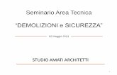 Seminario Area Tecnica su "DEMOLIZIONI E SICUREZZA" Studio Amati Architetti_Maggio 2013
