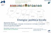 Politiche Energetiche Locali in Unione Romagna Faentina