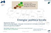Politiche Energetiche Locali in Unione Romagna-Faentina - 12 mar  2105