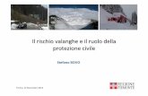 Il rischio valanghe e il ruolo della protezione civile - Stefano Bono, Regione Piemonte