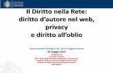 Claudia Del Re - Il Diritto nella Rete: diritto d'autore nel web, privacy e diritto all'oblio