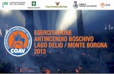 Esercitazione antincedio boschivo Lago Delio Monte Borgna - 30 giugno 2013