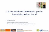 La normazione volontaria per le Amministrazioni Locali