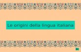 Origini della lingua italiana