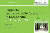 Rapporto sullo stato delle foreste lombarde al 31/12/2011