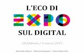 L'eco di Expo sul digital dal 28 febbraio al 6 marzo 2015