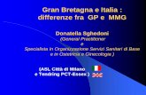 Gran Bretagna e Italia differenze tra GP e MMG (Donatella Sghedoni)