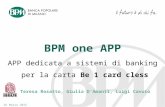 Be 1 card - Project work of "palestre delle professioni digitali".