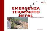 Emergenza Terremoto Nepal 2015 - L'azione Caritas