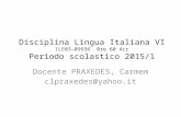 Disciplina lingua italiana v ibianco