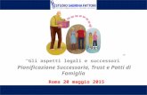 Aspetti legali e successori: Pianificazione Successoria, Trust e Patti di Famiglia