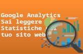 Webinar - Google Analytics: Sai leggere le statistiche del tuo sito?