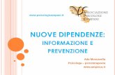 Nuove dipendenze :  informazione e prevenzione