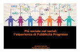 Più sociale nei social: l'esperienza di Pubblicità Progresso - Rossella Sobrero