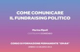 Come comunicare il Fundraising politico | Corso OPeRA 19 giugno 2015 Urbino