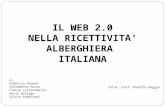 Il web 2.0 nella ricettività alberghiera italiana