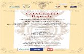 31 ottobre A.Gi.Mus. Fano Marche presenta: Concerto Rapsody