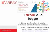 I droni e la legge - presentazione SINNOVA15 - gallus