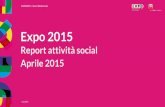 Report social media - aprile 2015 - Expo 2015