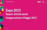 Report social media - Inaugurazione e maggio 2015 - Expo 2015