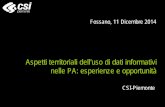 Presentazione CSI Piemonte - Fossano 11 dicembre 2014 - parte 1