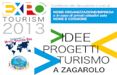 Template condivisione idee & progetti per il turismo a Zagarolo