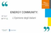 Energy Community: Piepoli - L'opinione degli italiani