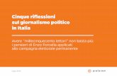 Cinque riflessioni sul giornalismo politico in italia
