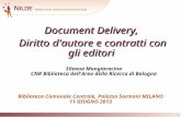 Corso "Document Delivery, Diritto d'autore e contratti con gli editori"