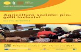 Bollettino Rurale 9: Agricoltura sociale, progetti inclusivi