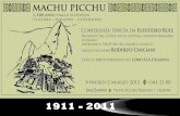 Machu Picchu 100 anni di rivelazione al mondo