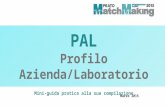 MINIGUIDA/PAL Profilo Azienda/Laboratorio