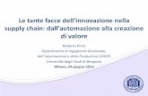 LE TANTE FACCE DELL'INNOVAZIONE NELLA SUPPLY CHAIN: DALL'AUTOMAZIONE ALLA CREAZIONE DI VALORE - Prof. F. PINTO