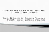 L'uso del Web 2.0 nelle PMI italiane: il caso "Caffè Julinho"