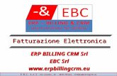 Software fatturazione elettronica erp billing crm ecommerce EBC Srl