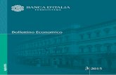 Bollettino economico Banca d'Italia n.3 - 2015