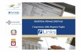 GIUSTIZIA PENALE DIGITALE  L’esperienza della Regione Puglia - Links management
