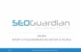 SEOGuardian - Report posizionamento nei motori di ricerca  - Valigia