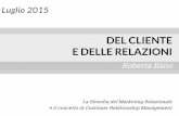 Marketing Relazionale e CRM_2015_Roberta Bano