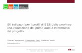 C. Capogrossi, G. Perri, S. Taralli - Gli indicatori per i profili di BES delle province: una valutazione del primo output informativo del progetto