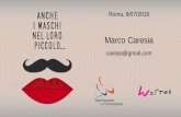 Presentazione Marco Caresia #ancheimaschi