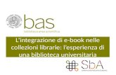 L’integrazione di e-book nelle collezioni librarie: l’esperienza di una biblioteca universitaria  (BAS)