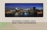 Vacanza Studio USA New York 2013